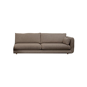 Cane-Line - Bloom 3-pers. sofa venstre modul m/teakben Prisgruppe 4 Taupe, Flair/Kimi