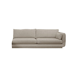 Cane-Line - Bloom 3-pers. sofa venstre modul m/plint Prisgruppe 2 Sand, Lola