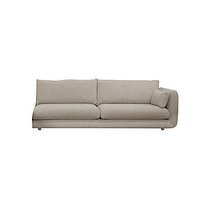 Cane-Line - Bloom 3-pers. sofa venstre modul m/teakben Prisgruppe 2 Sand, Lola