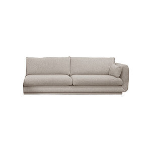 Cane-Line - Bloom 3-pers. sofa venstre modul m/plint Prisgruppe 4 Sand, Emmi