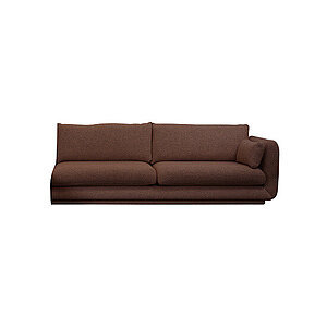 Cane-Line - Bloom 3-pers. sofa venstre modul m/plint Prisgruppe 4 Desert red, Emmi