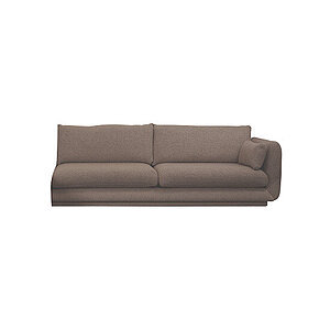 Cane-Line - Bloom 3-pers. sofa venstre modul m/plint Prisgruppe 2 Brown, Processo