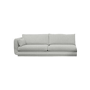 Cane-Line - Bloom 3-pers. sofa højre modul m/plint Prisgruppe 3 Light grey, Ambience