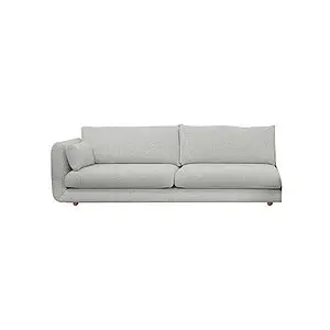 Cane-Line - Bloom 3-pers. sofa højre modul m/teakben Prisgruppe 3 Light grey, Ambience