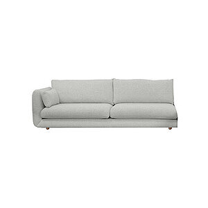 Cane-Line - Bloom 3-pers. sofa højre modul m/teakben Prisgruppe 3 Light grey, Ambience