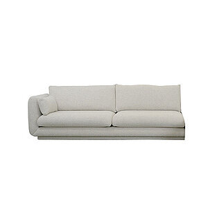 Cane-Line - Bloom 3-pers. sofa højre modul m/plint Prisgruppe 4 Sand, Cane-line Flair/Kimi