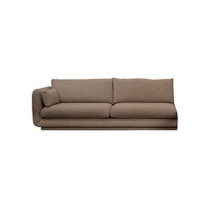 Cane-Line - Bloom 3-pers. sofa højre modul m/plint Prisgruppe 4 Taupe, Flair/Kimi