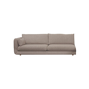 Cane-Line - Bloom 3-pers. sofa højre modul m/teakben Prisgruppe 2 Light brown, Prosecco
