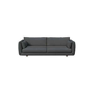 Cane-Line - Bloom 3-pers. sofa m/teak ben - Chenny Dark green