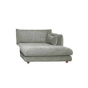 Cane-Line - Bloom chaiselong venstre modul m/teakben Prisgruppe 4 Light grey, Essence