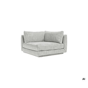 Cane-Line - Bloom hjørnemodul m/plint Prisgruppe 3 Light grey, Ambience