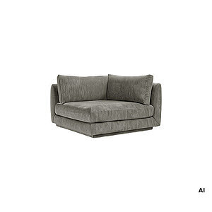 Cane-Line - Bloom hjørnemodul m/plint Prisgruppe 4 Light grey, Essence