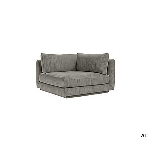 Cane-Line - Bloom hjørnemodul m/plint Prisgruppe 4 Grey, Essence
