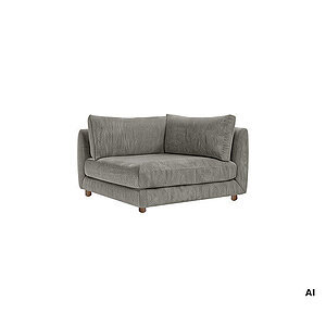 Cane-Line - Bloom hjørnemodul m/teakben Prisgruppe 4 Grey, Essence