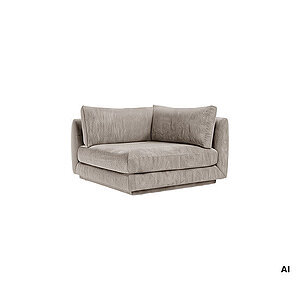 Cane-Line - Bloom hjørnemodul m/plint Prisgruppe 2 Brown, Lola