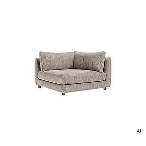 Cane-Line - Bloom hjørnemodul m/teakben Prisgruppe 2 Brown, Lola