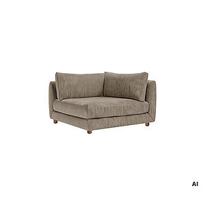 Cane-Line - Bloom hjørnemodul m/teakben Prisgruppe 2 Light brown, Lola