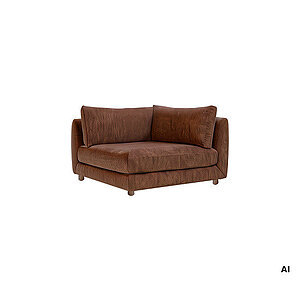 Cane-Line - Bloom hjørnemodul m/teakben Prisgruppe 4 Desert red, Emmi