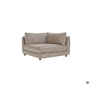Cane-Line - Bloom hjørnemodul m/teakben Prisgruppe 2 Light brown, Prosecco