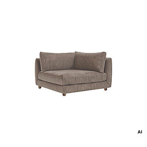 Cane-Line - Bloom hjørnemodul m/teakben Prisgruppe 2 Brown, Prosecco
