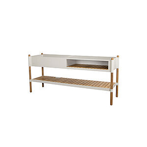 Cane-Line - Sticks køkken modul m/teak hylde  Sand, aluminium