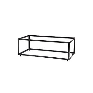 Rektangulært bordstel i minimalistisk design og lava grå farve. Lavet af aluminium.