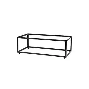 Rektangulært bordstel i minimalistisk design og lava grå farve. Lavet af aluminium.