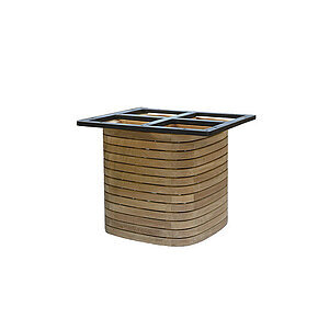 Cane-Line - Mellow spisebordunderstel kvadratisk t/bordplade 144x144 cm Teak