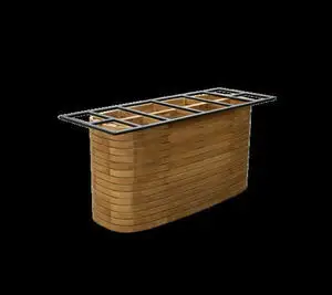 Cane-Line - Mellow spisebordunderstel oval t/bordplade 240x130 cm & 300x130 cm Teak