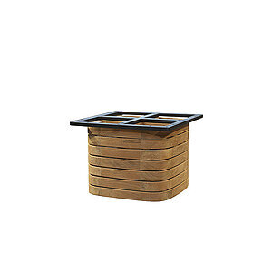 Cane-Line - Mellow sofabordunderstel kvadratisk t/bordplade 90x90 cm Teak
