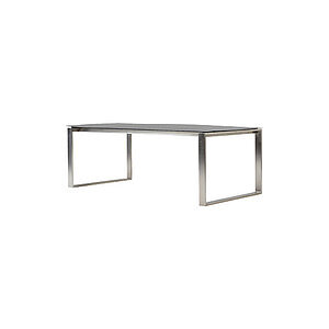 Rektangulært bordstel i rustfrit stål med åbent, minimalistisk design fra Cane-line.