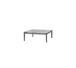 Cane-Line - Conic sofabord, 75x75 cm  Light grey, aluminium