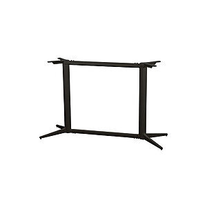 Cane-Line - Drop cafébordunderstel rekt.  Lava grey, aluminium