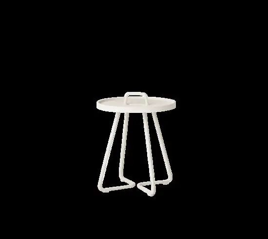 Cane-Line - On-the-move sidebord mini  Sand, aluminium