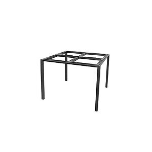Mørkt, minimalistisk firkantet bordunderstel med lige ben og enkel, moderne stil fra Cane-line.
