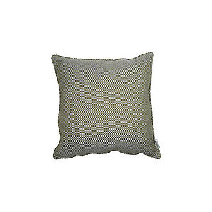 Lysegrøn pyntepude, 50x50x12 cm, med struktureret stof og subtilt mønster.