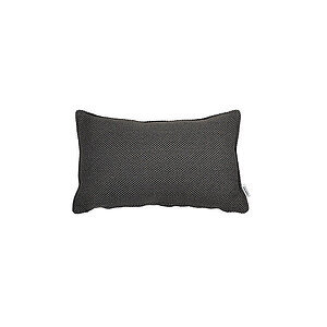 Mørkegrå pyntepude, rektangulær form, tekstureret stof, 32x52x12 cm, fra Cane-Line Focus.