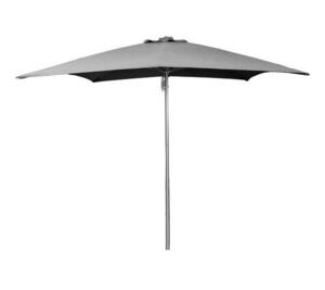 Cane-Line - Shadow parasol m/snoretræk, 3x3 m Anthracite dug Light grey, aluminium