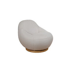 Cane-Line - Gem loungestol m/teak swivel  Sand, Cane-line AirTouch