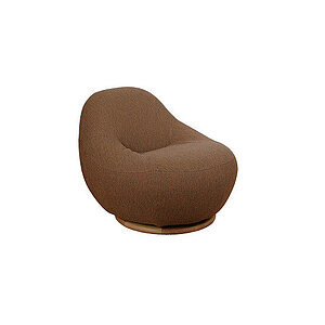 Cane-Line - Gem loungestol m/teak swivel  Umber brown, Cane-line Rise