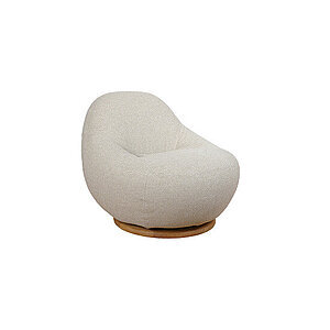 Cane-Line - Gem loungestol m/teak swivel  Desert sand, Cane-line Rise