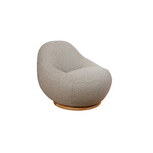 Cane-Line - Gem loungestol m/teak swivel  Light brown, Cane-line Rise