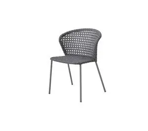 Cane-Line - Lean stol, stabelbar  Light grey, Cane-line Weave