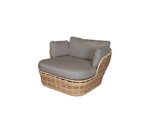 Cane-Line - Basket loungestol Inkl. taupe Cane-line AirTouch hyndesæt Natural, Cane-line Weave