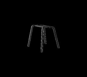 Cane-Line - Choice stol stel m/4 ben OUTDOOR  Black, aluminium