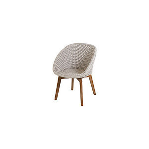 Cane-Line - Peacock stol m/teak ben  Sand, Cane-line Soft Rope
