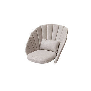 Cane-Line - Peacock loungestol hyndesæt 3 hynder pr. hyndesæt Sand, Cane-line Natté