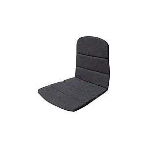 Sort hynde til stol med segmenteret design, bestående af sæde og ryglæn.