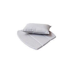 Cane-line - Breeze hyndesæt til loungestol - Lys Grå, Sunbrella Natte