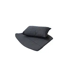 Cane-line - Breeze hyndesæt til loungestol - Sort, Sunbrella Natte